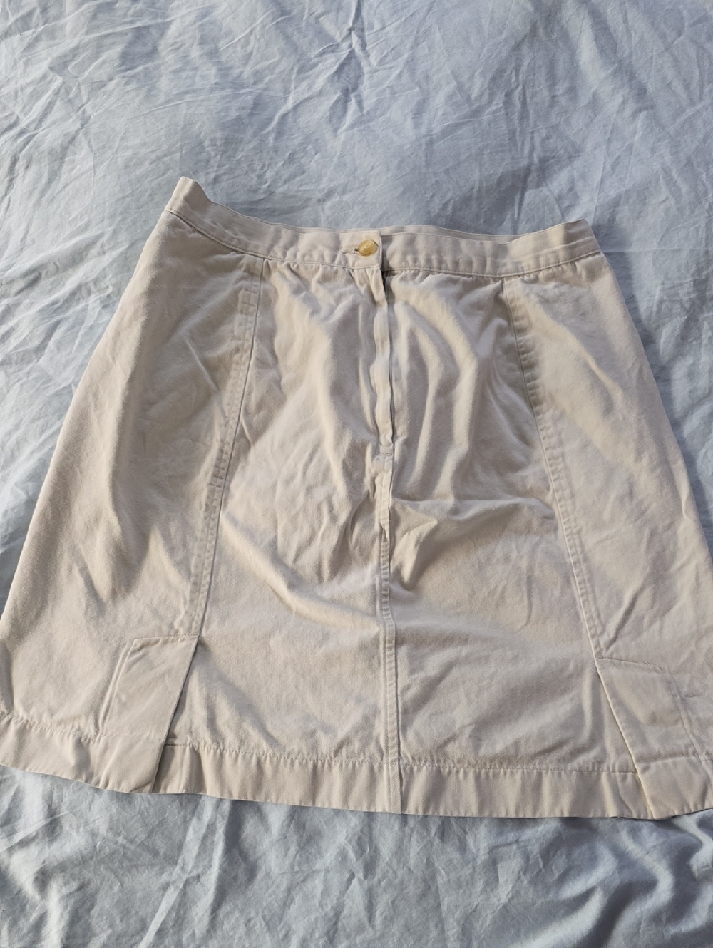 Eddie Bauer Cream Mini Skirt
